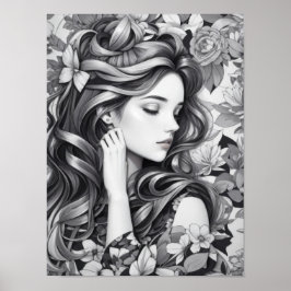 Póster Mujer durmiendo