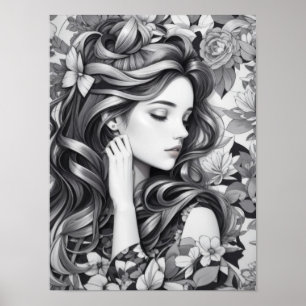 Póster Mujer durmiendo