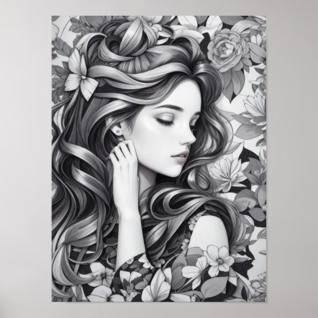 Póster Mujer durmiendo (Frente)