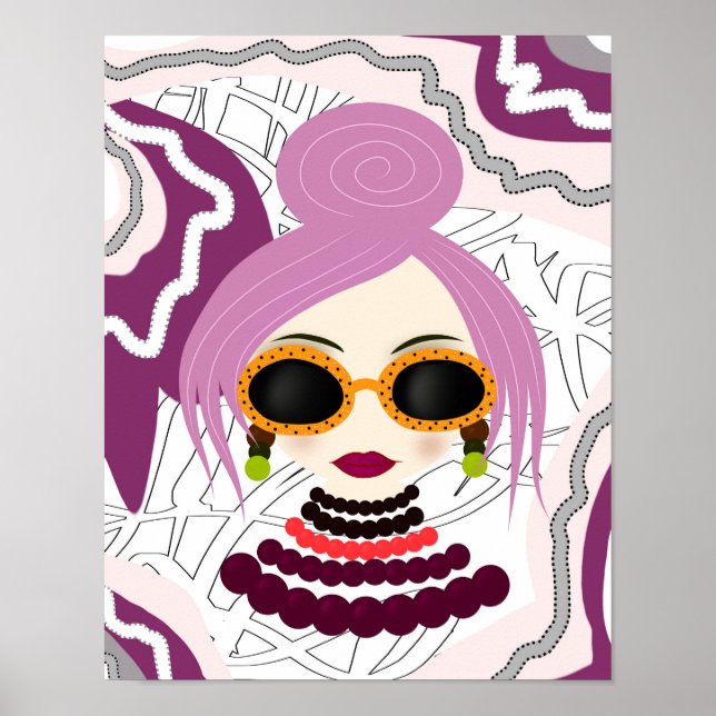 Póster Mujer elegante (Frente)