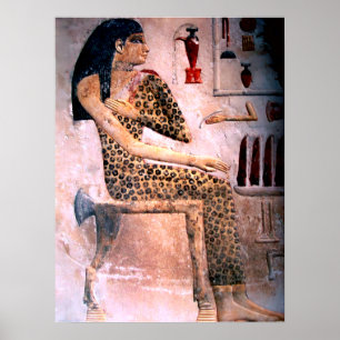 PÓSTER MUJER ELEGANTE, MODA Y BELLEZA DEL ANTIGUO EGIPTO