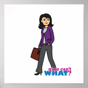 Póster Mujer empresaria - media