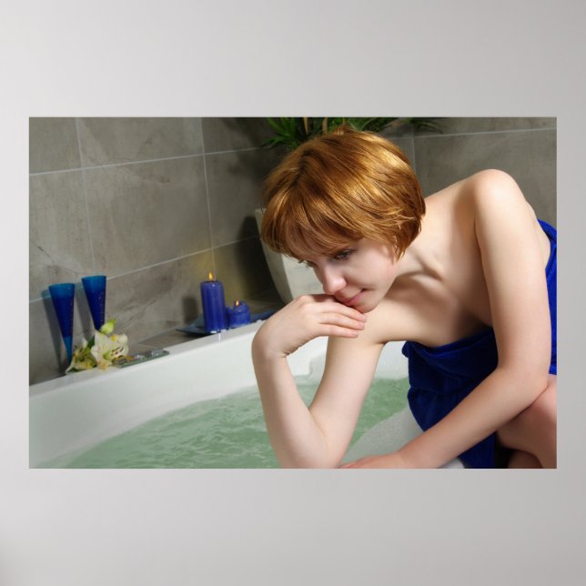 Póster Mujer en el baño  (Frente)
