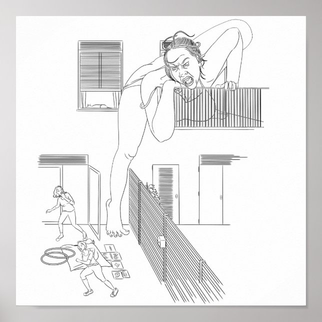 Póster Mujer en el camino de la guerra (Frente)