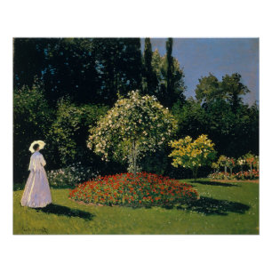 Póster Mujer en el jardín - Claude Monet