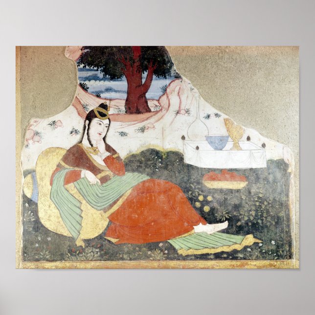 Póster Mujer en el Jardín de Shah Abbas I (Frente)