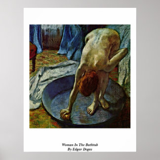 Póster Mujer En La Bañera De Edgar Degas