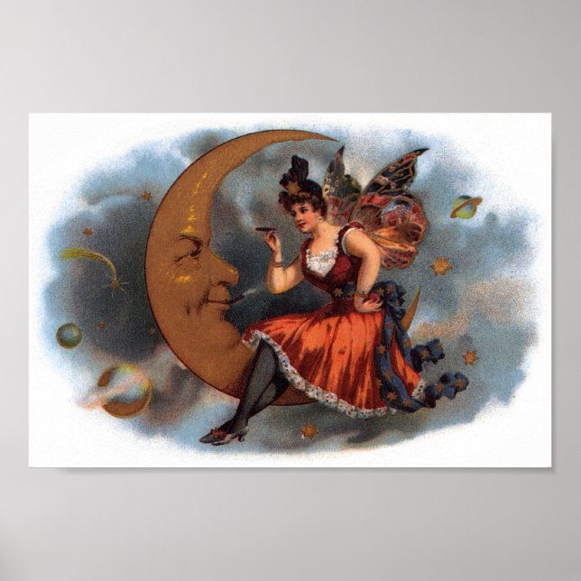 Póster Mujer en la luna (Frente)