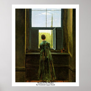 Póster Mujer En La Ventana De Friedrich Caspar David