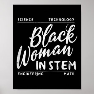 Póster Mujer En Matemáticas Científicas Africanas Melanin