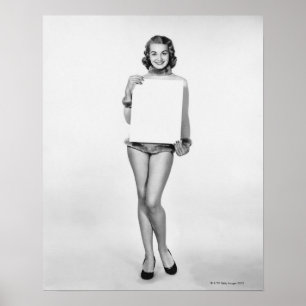 Póster Mujer en Pista