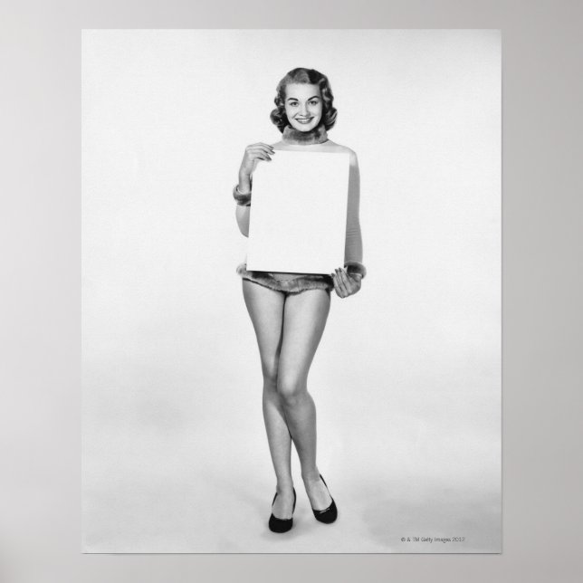 Póster Mujer en Pista (Frente)