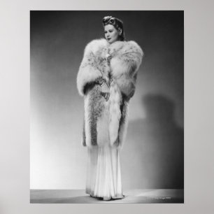Póster Mujer en traje de noche 2