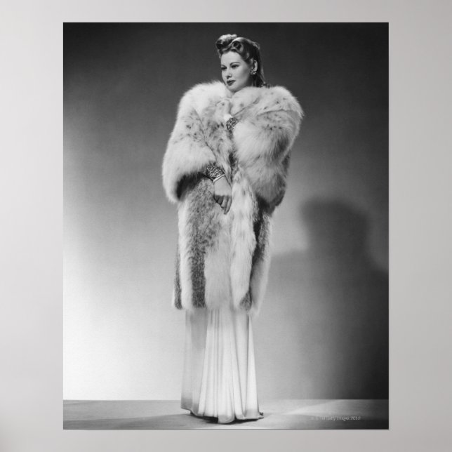 Póster Mujer en traje de noche 2 (Frente)