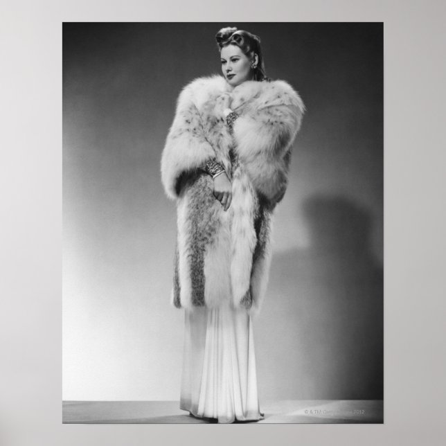 Póster Mujer en traje de noche 2 (Frente)