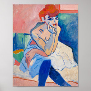 Póster Mujer en una camisa   Andre Derain  
