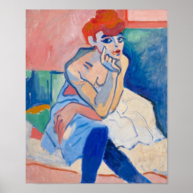 Póster Mujer en una quimera | Andre Derain | (Frente)