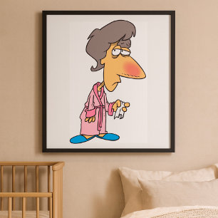 Póster Mujer enferma