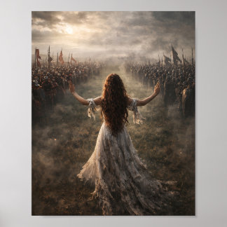 Póster Mujer Entre Guerra Cartel Posterior