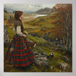 Póster Mujer escocesa