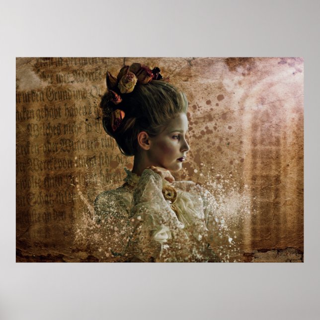 Póster Mujer fantasma halloween (Frente)