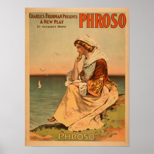 Póster Mujer Froso en Poster teatral de playa (Frente)