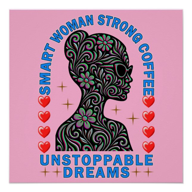 Póster mujer fuerte (Anverso)