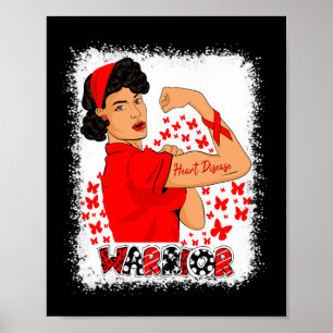 Póster Mujer fuerte: Oído guerrero de insuficiencia cardí