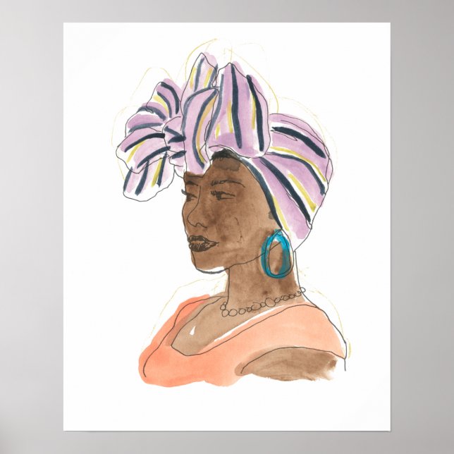 Póster Mujer fuerte y bella (Frente)