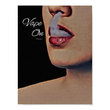 Mujer Fuma Vape En Poster