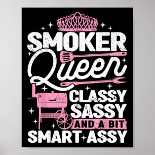 Póster Mujer fumadora Reina Cly Sy Smart Y Fumadora