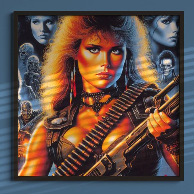 Póster Mujer guerrera de los años 80 (Subido por el creador)