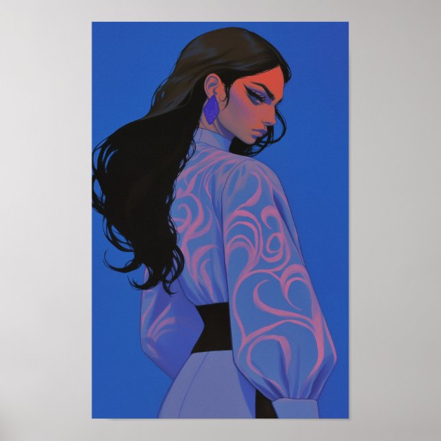 Póster Mujer hermosa (Frente)