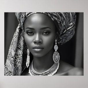 Póster Mujer hermosa africana