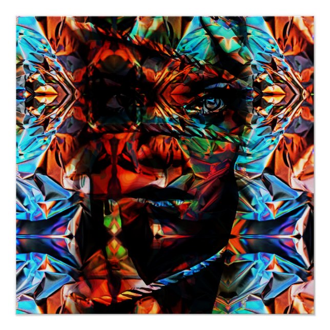 Póster Mujer hermosa atada con cuerdas (Anverso)