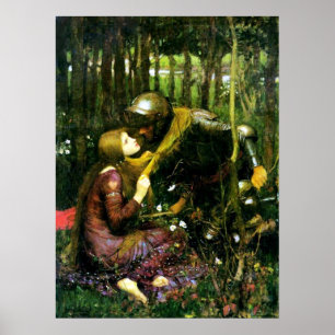 Póster Mujer hermosa del Waterhouse sin el poster de la
