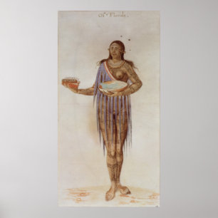 Póster Mujer india de la Florida