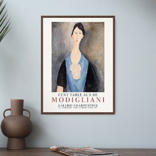 Póster Mujer joven de Amedeo Modigliani en exposición de