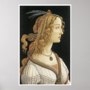 Póster Mujer joven en Guise mitológica, c. 1480-85