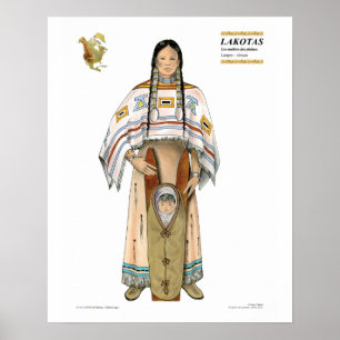 Póster Mujer Lakota