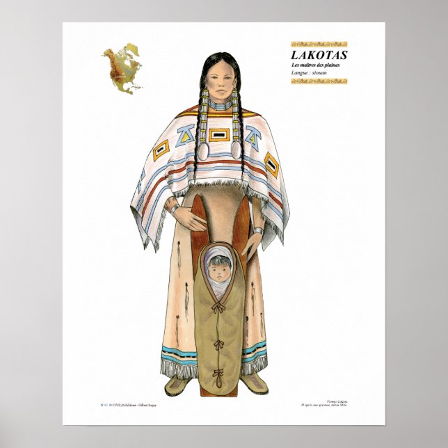 Póster Mujer Lakota (Frente)