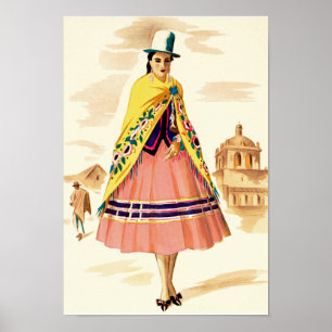 Póster Mujer Latinoamericana