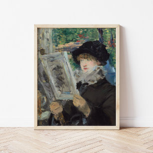 Póster Mujer leyendo   Édouard Manet