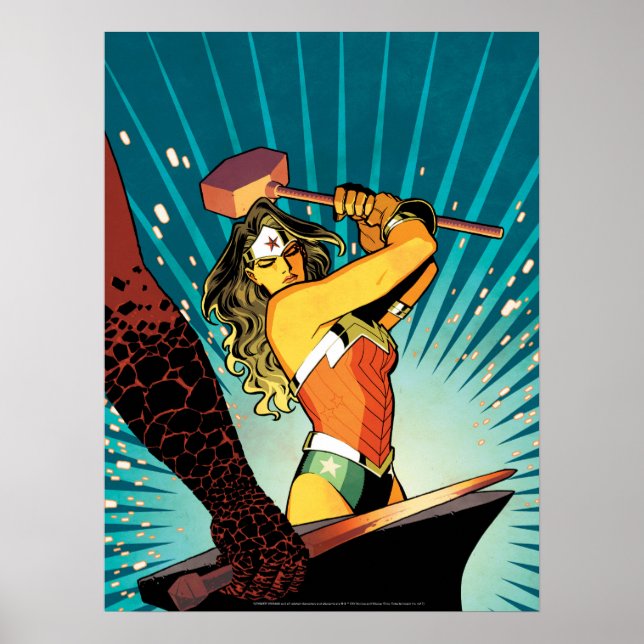 Póster Mujer Maravilla Nueva portada de 52 historietas #7 (Frente)