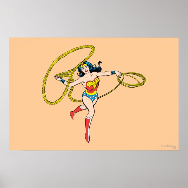 Póster Mujer Maravilla Swinging Lasso (Frente)