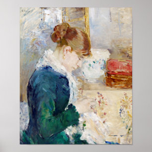 Póster Mujer masticando, Berthe Morisot