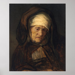 Póster Mujer mayor - Poster Bella Artes Rembrandt