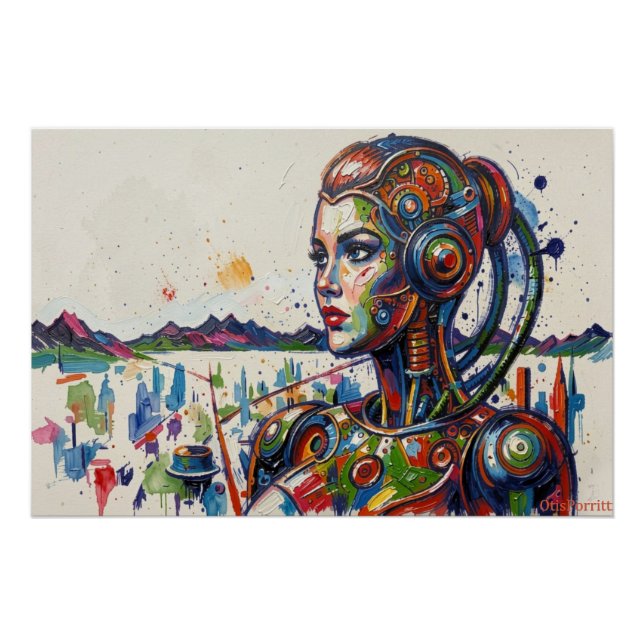 PÓSTER MUJER MECÁNICA (Anverso)