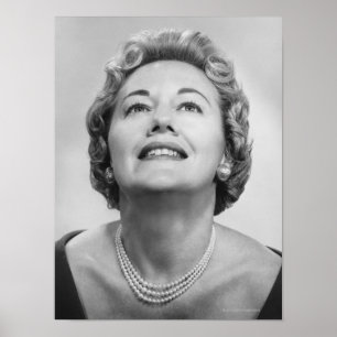 Póster Mujer mirando