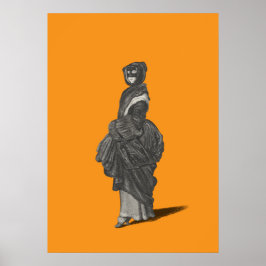 Póster Mujer misteriosa enmascarada por Wenceslaus Hollar